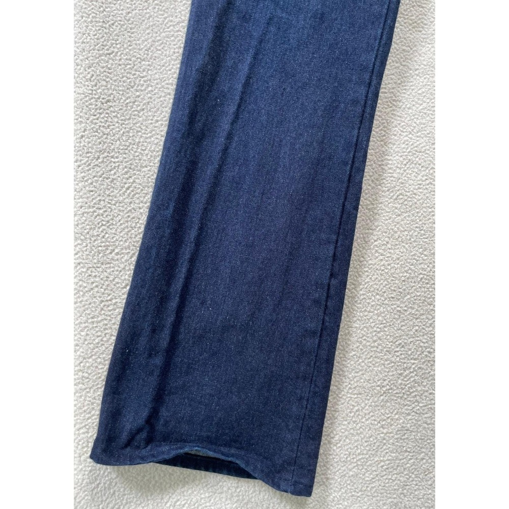 Vintage Jordache Mens 38 Jeans Dark Blue High Rise Straight Leg Thick Stitch - Picture 8 of 16